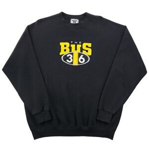 Steelers Vintage Sweatshirt Crewneck Jerome Bettis BUS 36 Lee USA Fleece Men XL